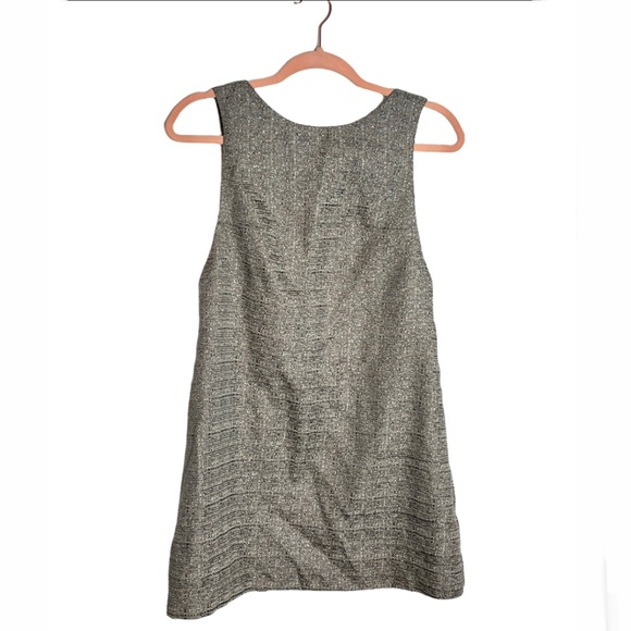 Reformation Dresses & Skirts - Reformation tweed metallic thread gray mini dress